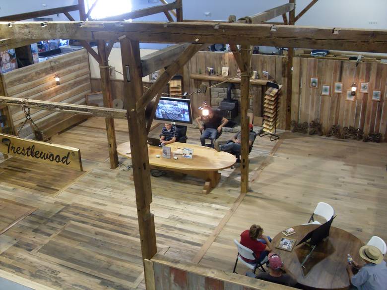 Denver Log and Timber Frame Show / Trestlewoods "Barn Frame Booth"